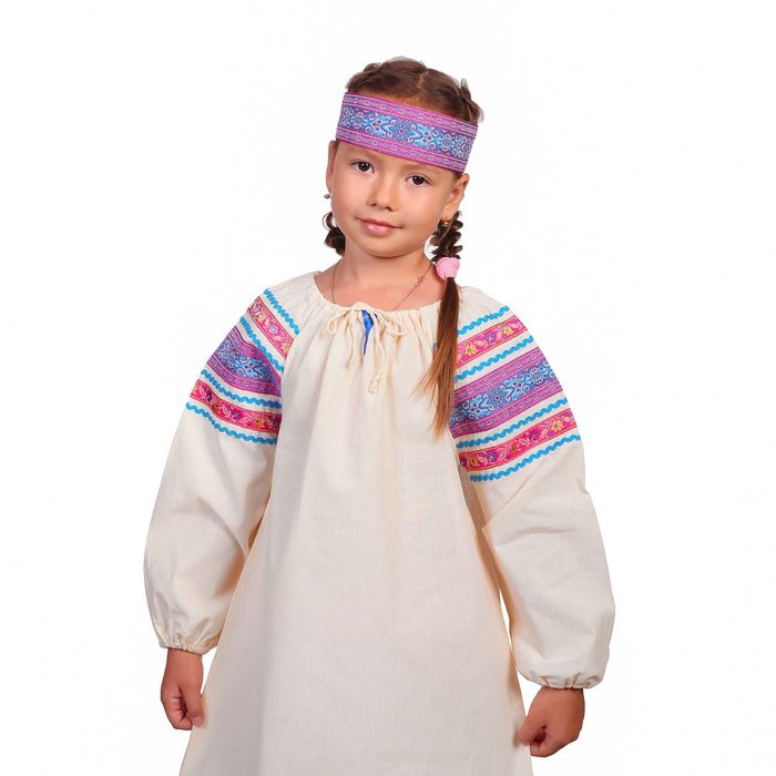 Платье "Василиса", рост 110-116 см, цвета МИКС