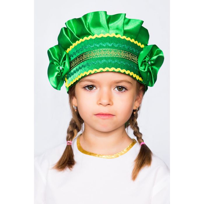 Кокошник "Настенька", цвет зелёный, виды МИКС
