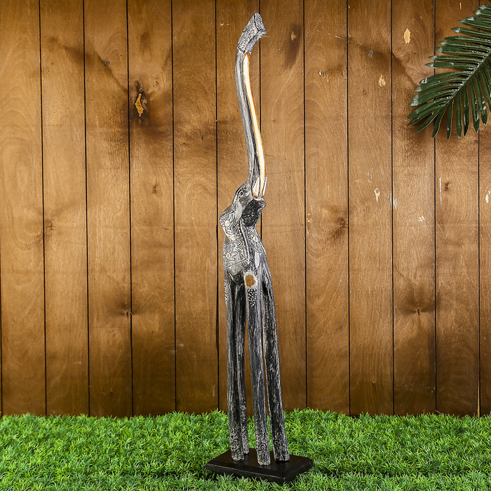 Сувенир дерево "Слон Гром" серый, 80 см