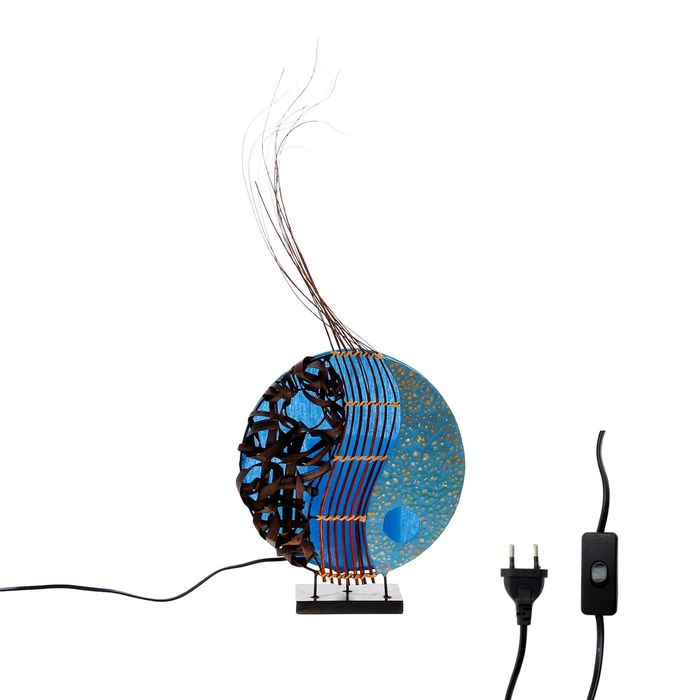 Светильник "Инь-Ян" голубой