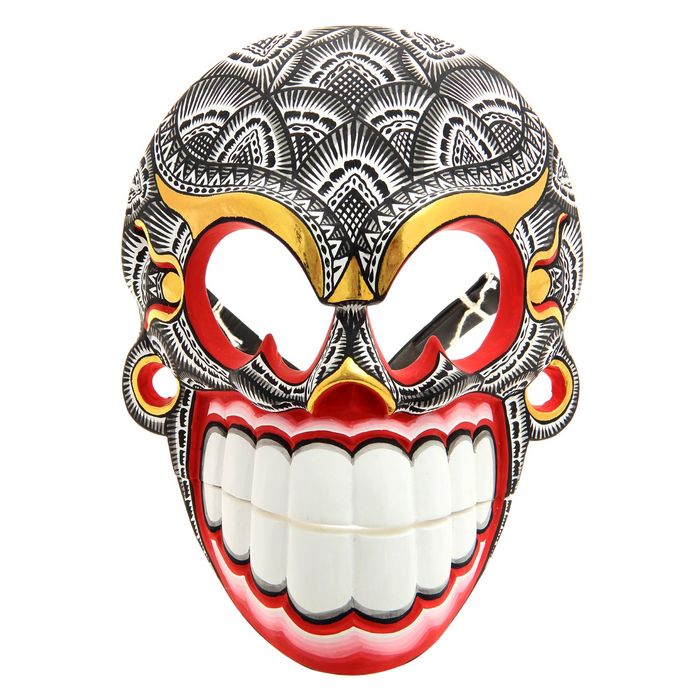 Маска авторская роспись &quot;Дерз&quot;, красный