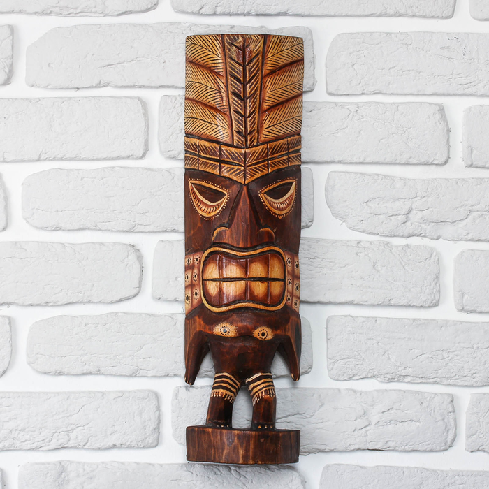 Маска "Абориген человечек" роспись