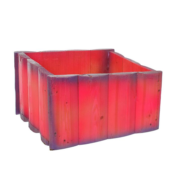 Фигурное кашпо "Декор для балкона №3" (розовый)