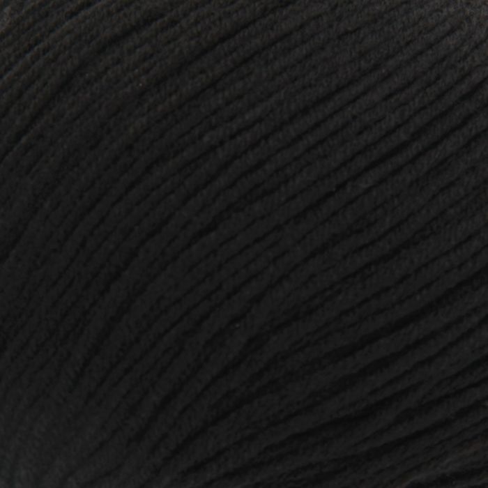 Пряжа "Детская объемная" 100% микрофибра 200м/50гр (02-Черный)