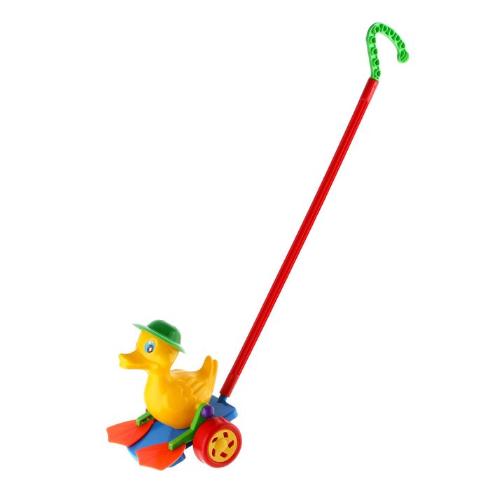 Каталка Утёнок "Оскар"с ластами, МИКС