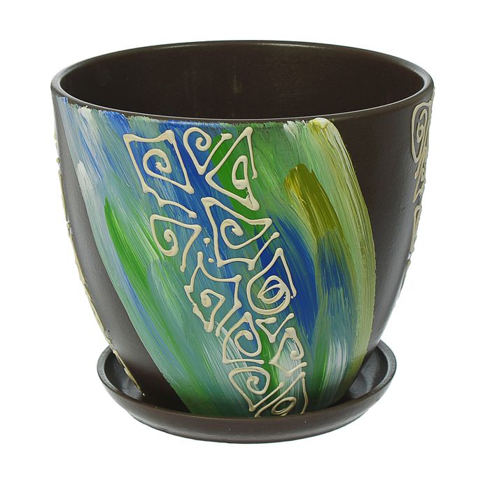 Кашпо "Аква" высокое овальное 8,5 л