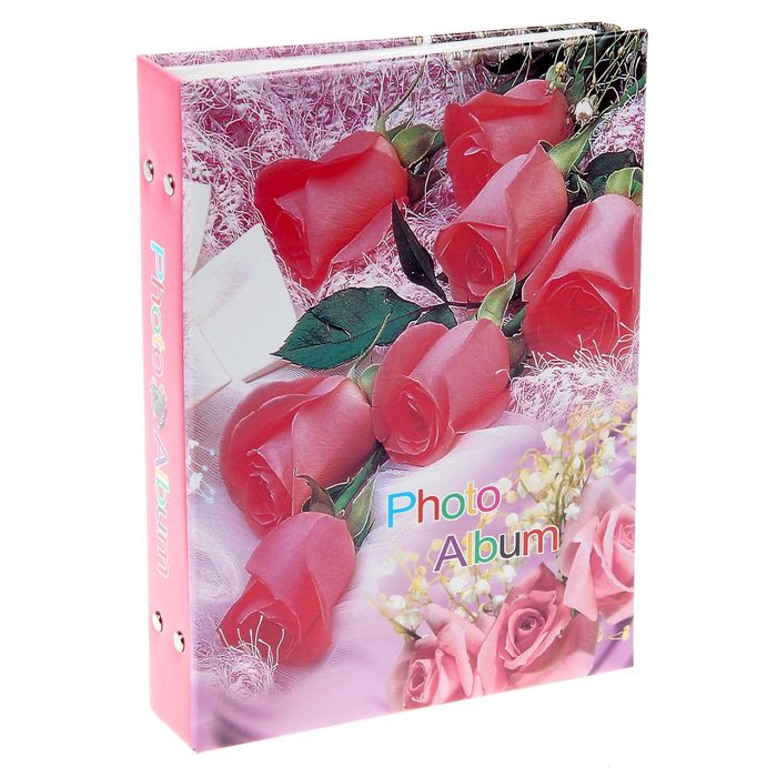 Фотоальбом на 200 фото 13х18 см "Цветочная феерия", микс