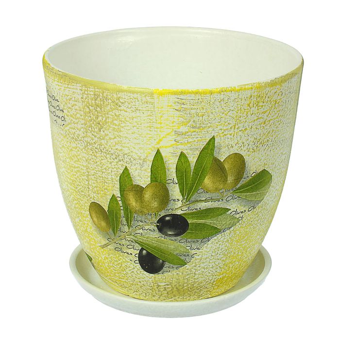 Кашпо "Олива" высокое овальное 8,5 л