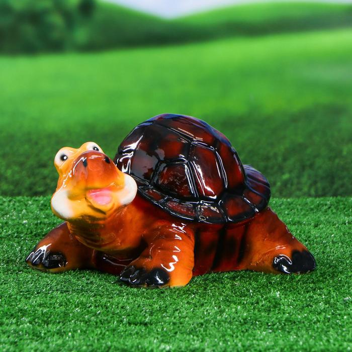 Садовая фигура "Счастливая черепаха" глянец