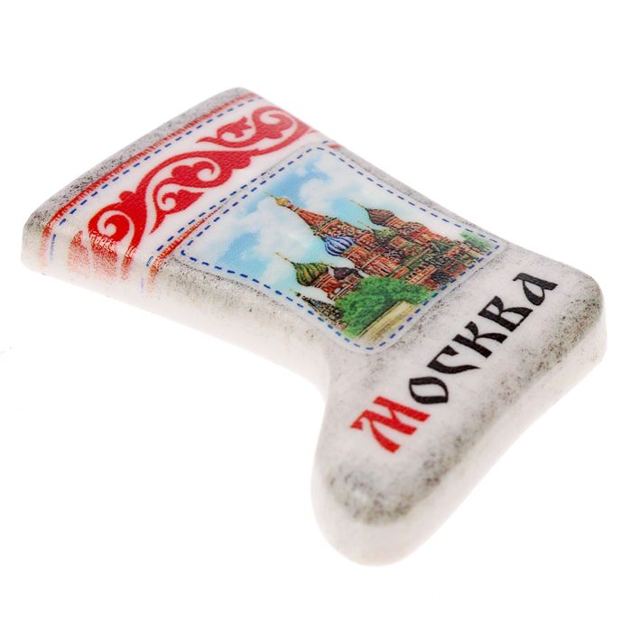 Магнит в форме валенка «Москва»