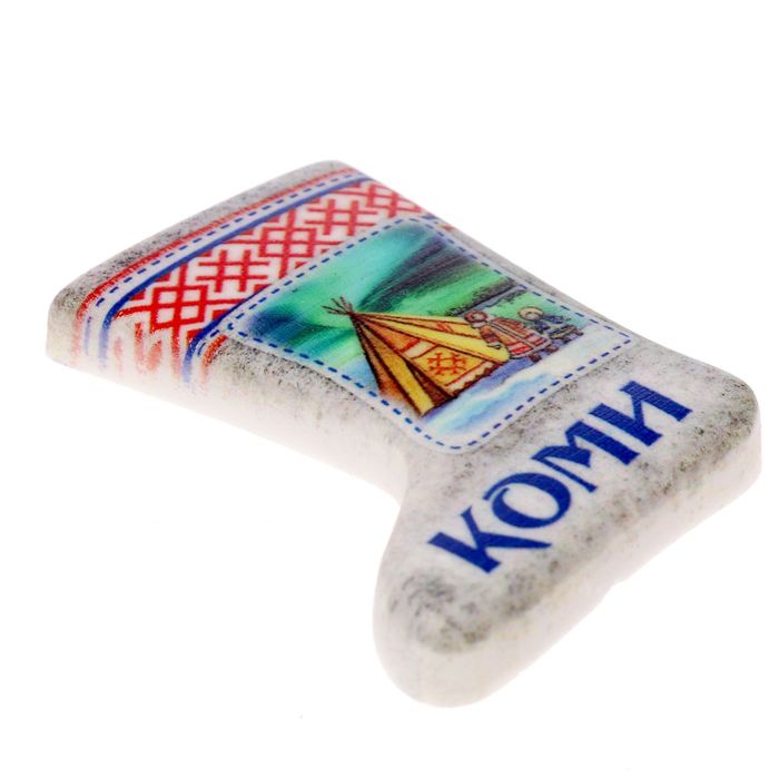 Магнит в форме валенка «Коми»