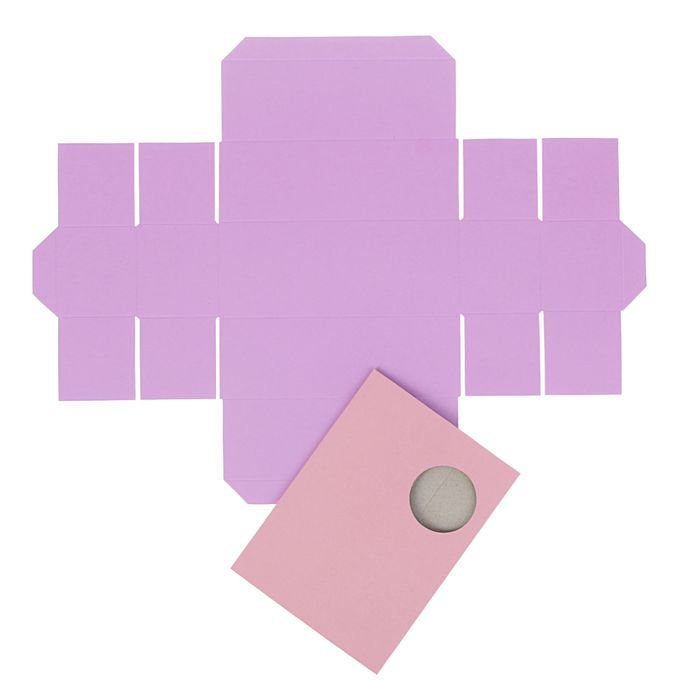 Коробка для сладостей, пенал, 15 х 6 х 5 см, нежно-розовый/ирис