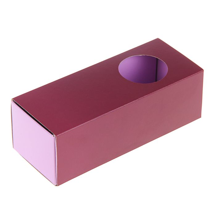 Коробка для сладостей, пенал, 15 х 6 х 5 см, нежно-розовый/ирис