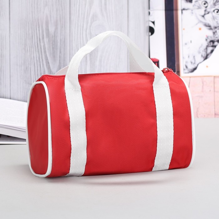 Сумочка детская на молнии "Пэппи", 1 отдел, цвет красный