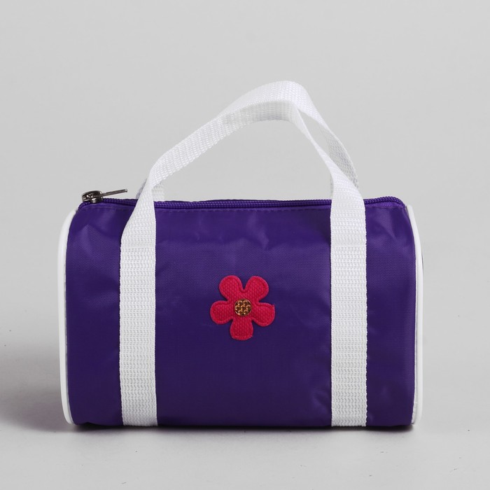 Сумочка детская на молнии "Пэппи", 1 отдел, рисунок МИКС, фиолетовая