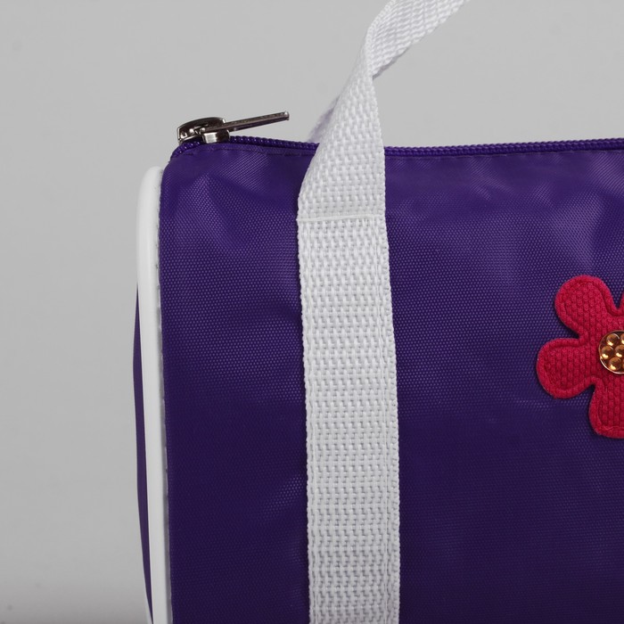 Сумочка детская на молнии "Пэппи", 1 отдел, рисунок МИКС, фиолетовая