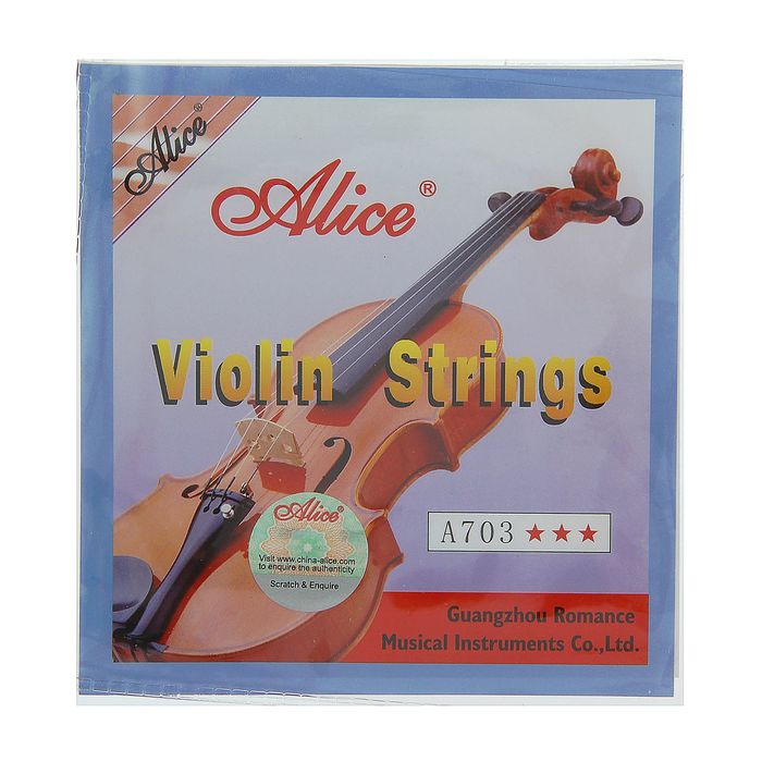 Струны "Alice" для скрипки, никель