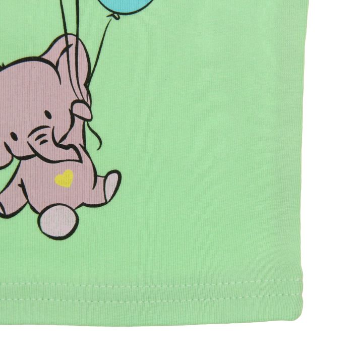 Майка для девочки, рост 68 см (44), цвет зелёный (арт. 212)