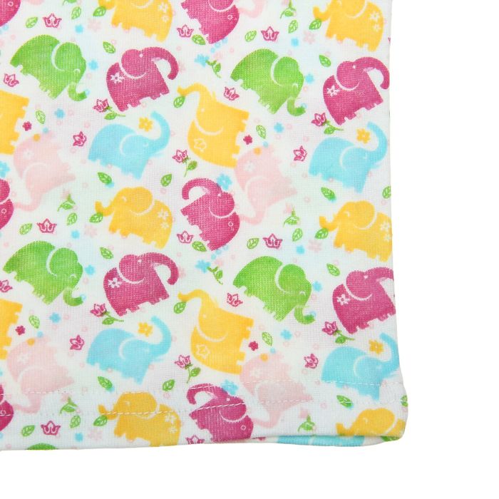 Майка для девочки, рост 62 см (40), цвет белый/светло-розовый (арт. 211)