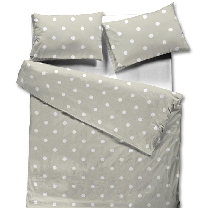 Постельное бельё THE EMPIRE GOLD LINE «Dots» дуэт, размер 250x270 см, 145x215 см-2шт.,50х70 см-2 шт., grey