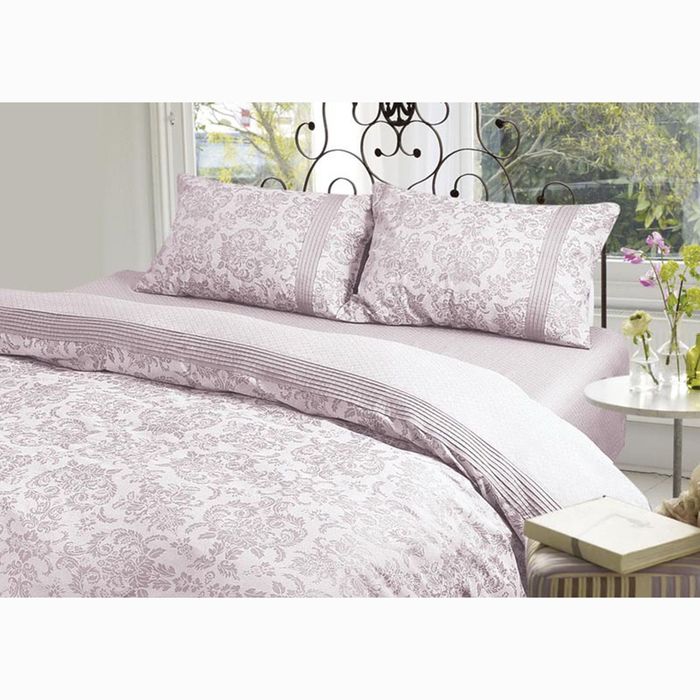 Постельное бельё THE EMPIRE GOLD LINE «Pearl» 2сп., размер 247х260 см, 175х215 см, 50х70 см-2 шт., роза