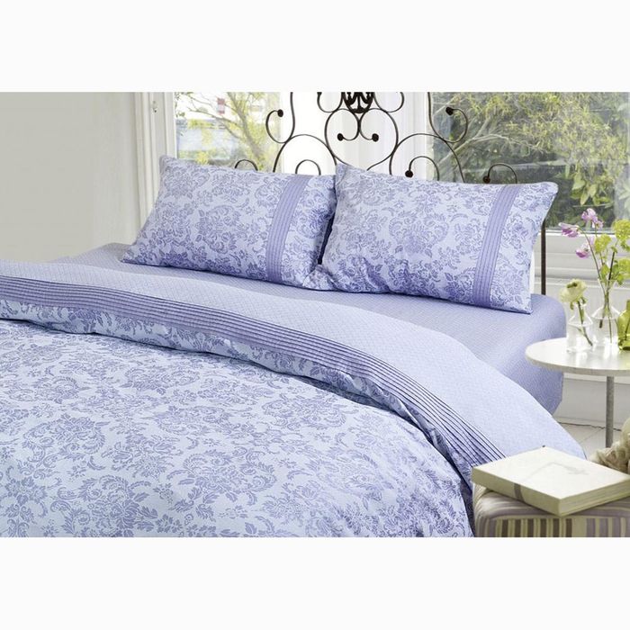 Постельное бельё THE EMPIRE GOLD LINE «Pearl» евро, размер 247х260 см, 200х220 см, 50х70 см-2 шт., лиловый