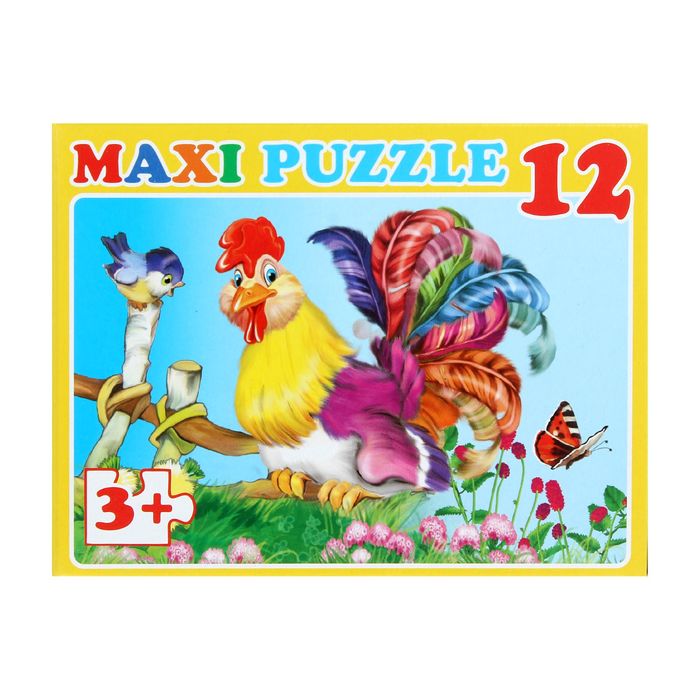 Макси-пазл «Петушок», 12 элементов