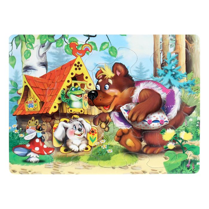 Рамка-пазл "Теремок", блистер