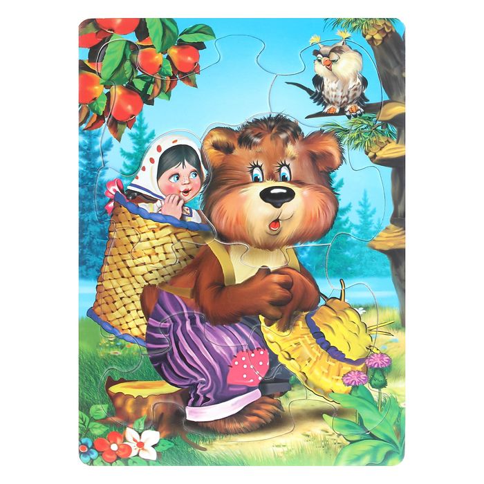 Рамка-пазл "Маша и медведь", блистер