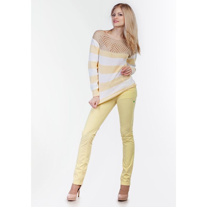 Джемпер женский 3389, цвет белый/ваниль, р-р 42, рост 168-170