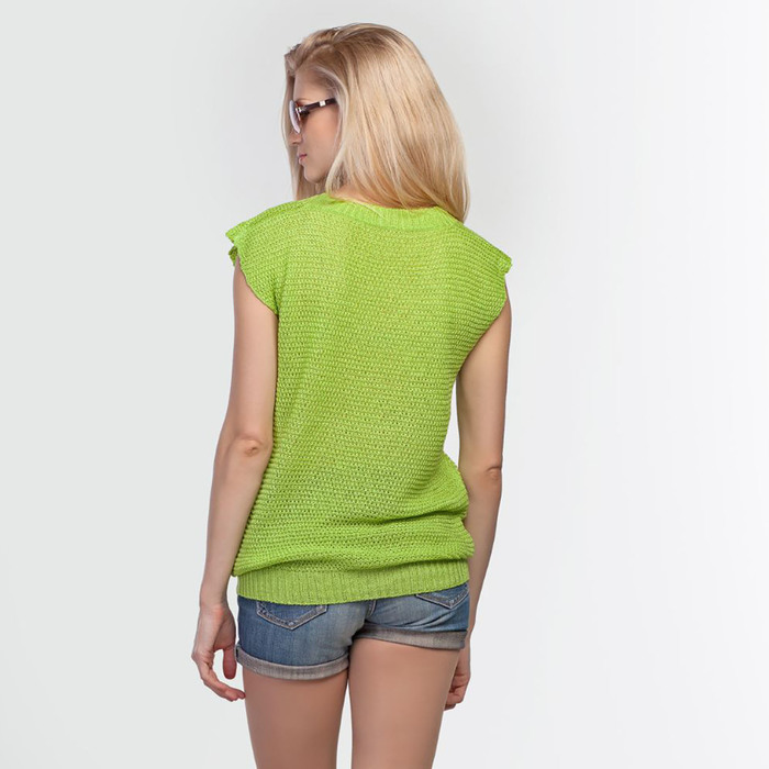 Джемпер женский 3398, цвет лайм, р-р 42, рост 168-170
