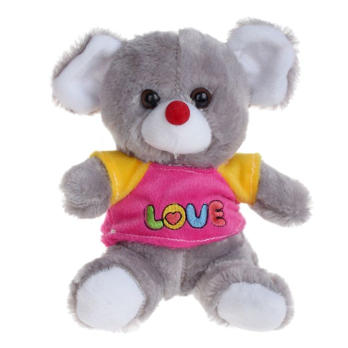 Мягкая игрушка «Звери в кофте» с вышивкой, цвета МИКС