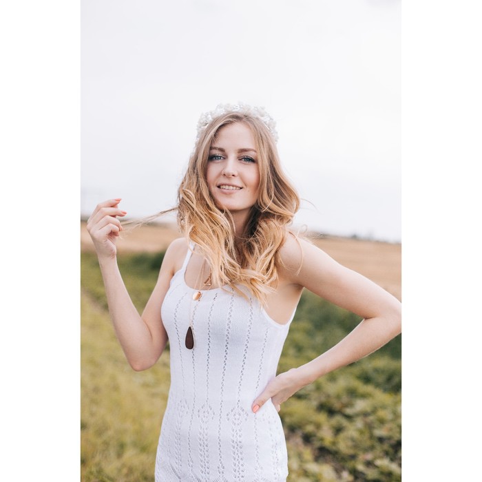 Сарафан женский 2090, цвет белый, р-р 48, рост 168-170