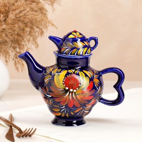 

Чайник заварочный "Самовар", кобальт, разноцветный, керамика, 1 л, микс