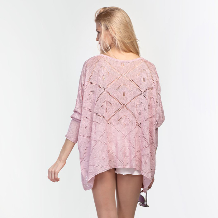 Джемпер женский, цвет розовый, рост 168-170 см, размер 52 (арт. 3369 С+)