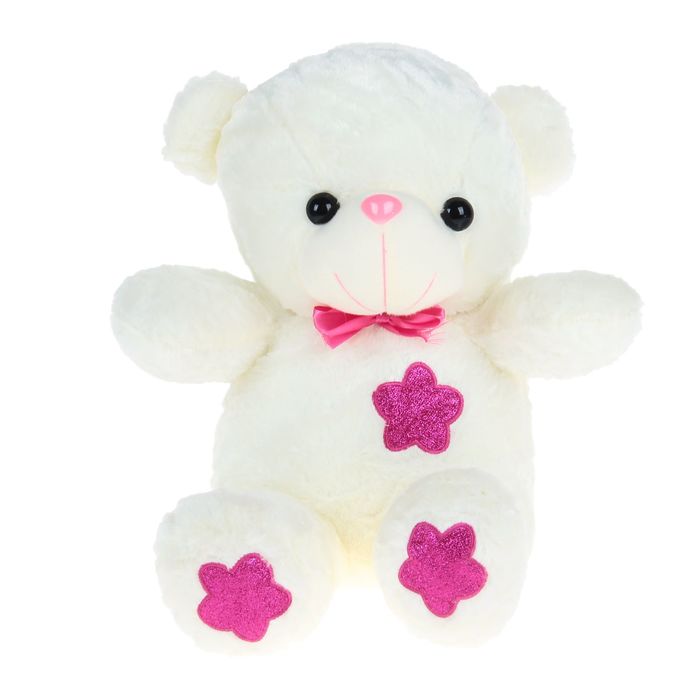 Мягкая игрушка "Медведь" со звездой на груди и лапках, цвета МИКС