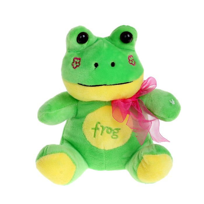 Мягкая игрушка «Звери» с вышитыми буквами на животе, цвета МИКС