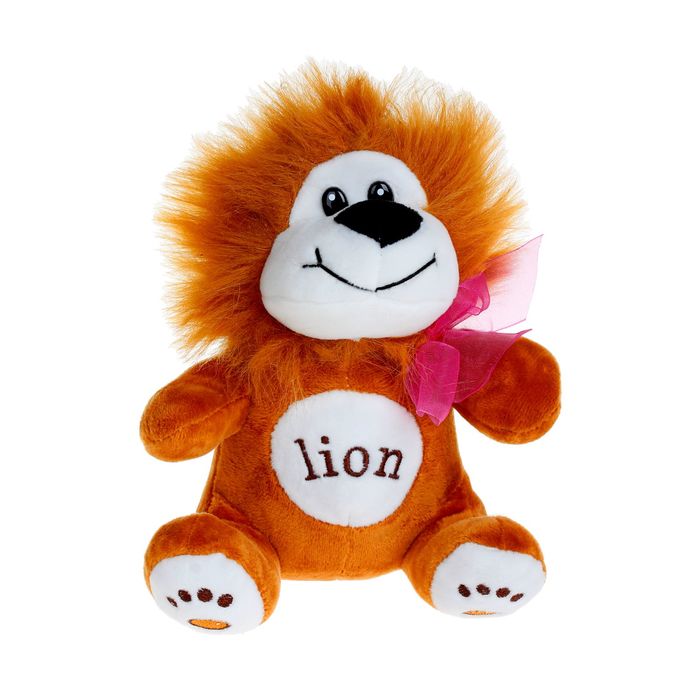 Мягкая игрушка «Звери» с вышитыми буквами на животе, цвета МИКС