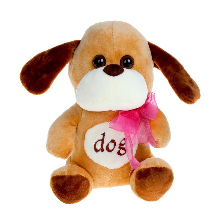 Мягкая игрушка «Звери» с вышитыми буквами на животе, цвета МИКС