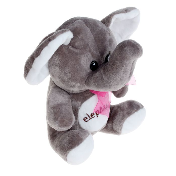 Мягкая игрушка «Звери» с вышитыми буквами на животе, цвета МИКС