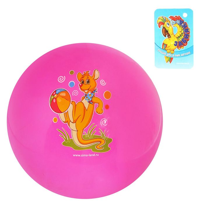 Мяч детский "Кенгуру" 22 см, цвета МИКС