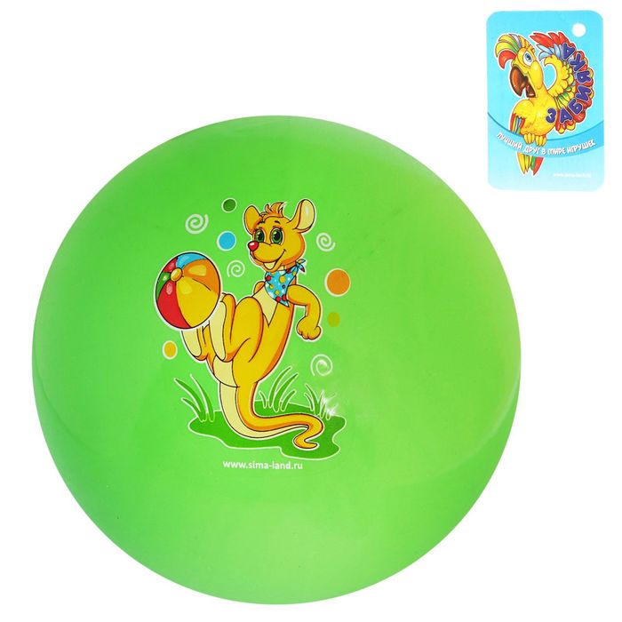 Мяч детский "Кенгуру" 22 см, цвета МИКС