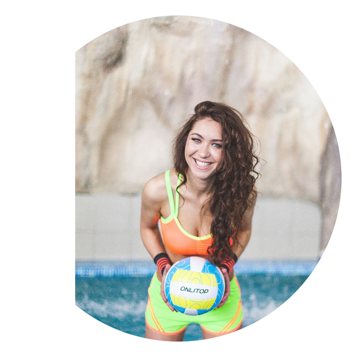 Мяч волейбольный V5-25, 18 панелей, PVC, 2 подслоя, машинная сшивка, размер 5