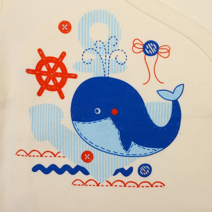 Кофточка детская "Морская", рост 74-80 см, 9-12 мес. (26 размер)