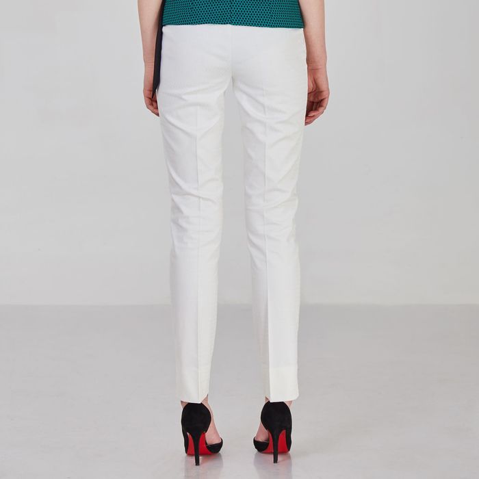 Брюки женские Y9823-0118, цвет молочный жаккард, размер 42/170