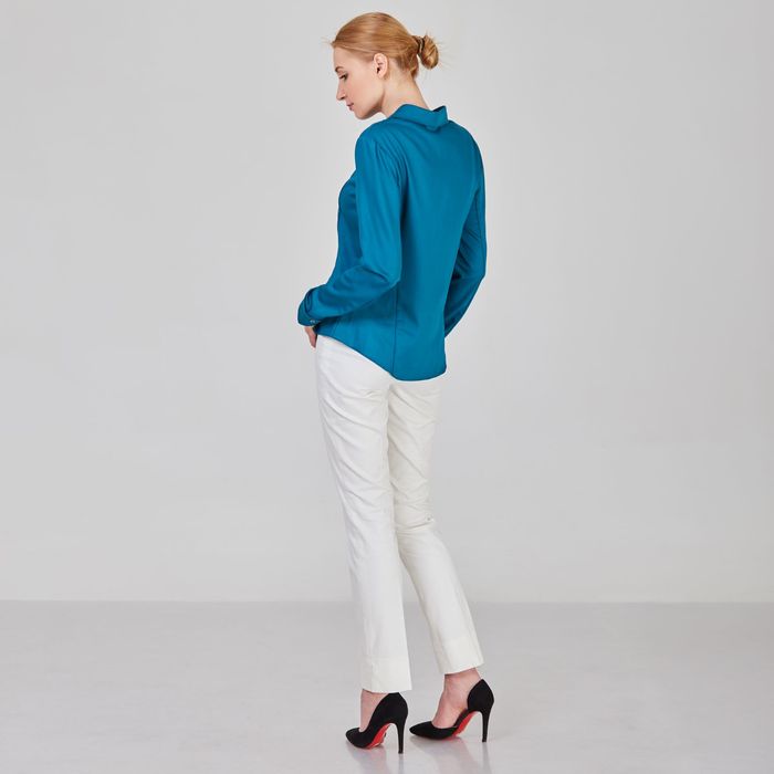 Брюки женские Y9823-0118, цвет молочный жаккард, размер 42/170