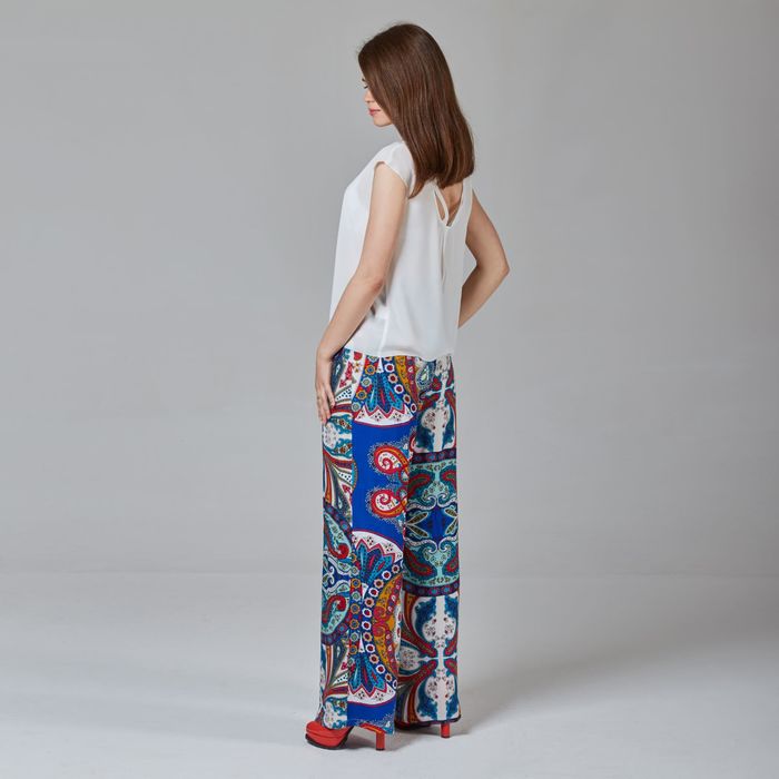 Брюки женские Y1359-0148, цвет цветной принт, размер46/170