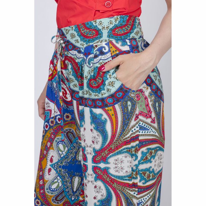 Брюки женские Y1359-0148, цвет цветной принт, размер46/170