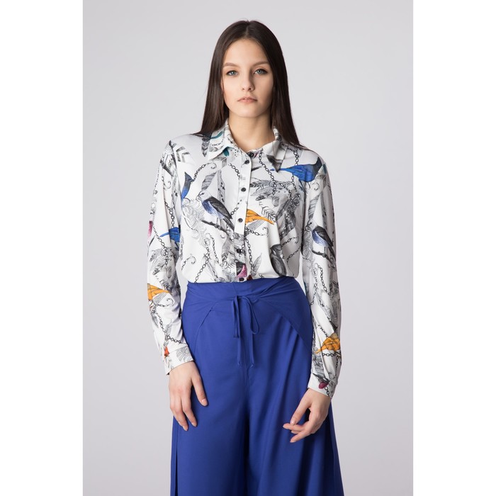 Брюки женские Y1339-0121, цвет синий, размер48/170