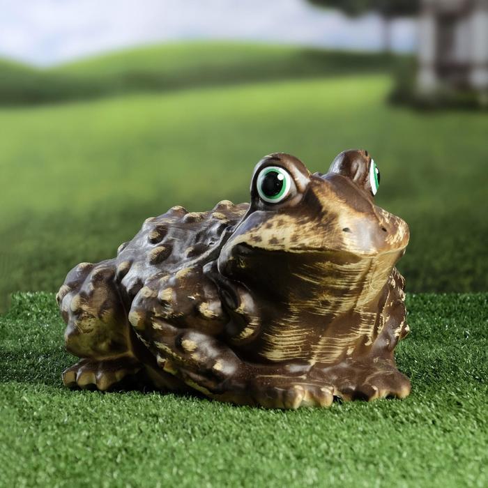 Садовая фигура "Жаба Welcome" шамот
